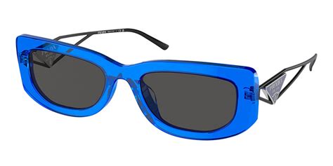 prada sunglasses pr 14ys|Prada PR 14YS 18M5S0 Sunglasses Transparent Electric Blue .